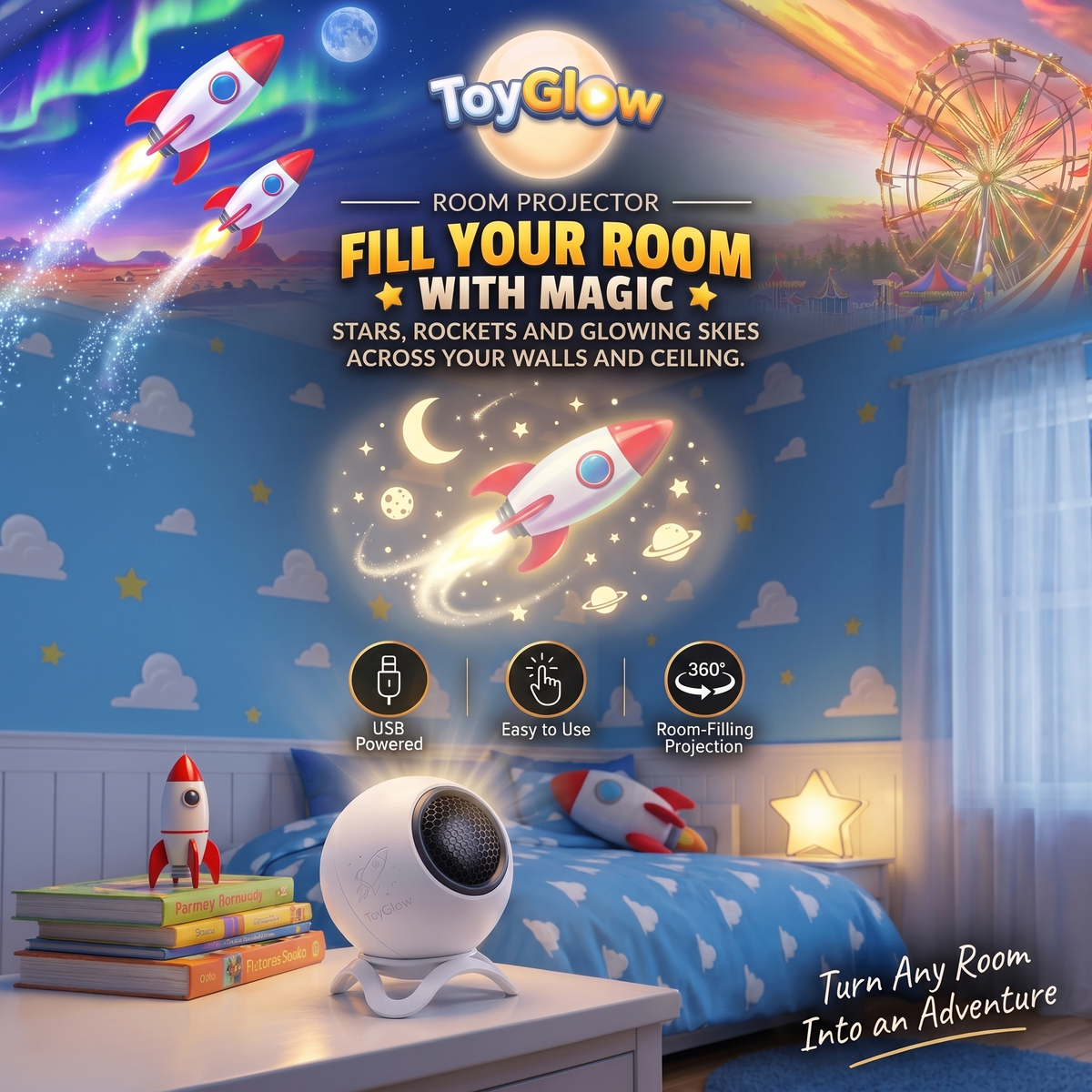 ToyGlow Kids Night Light